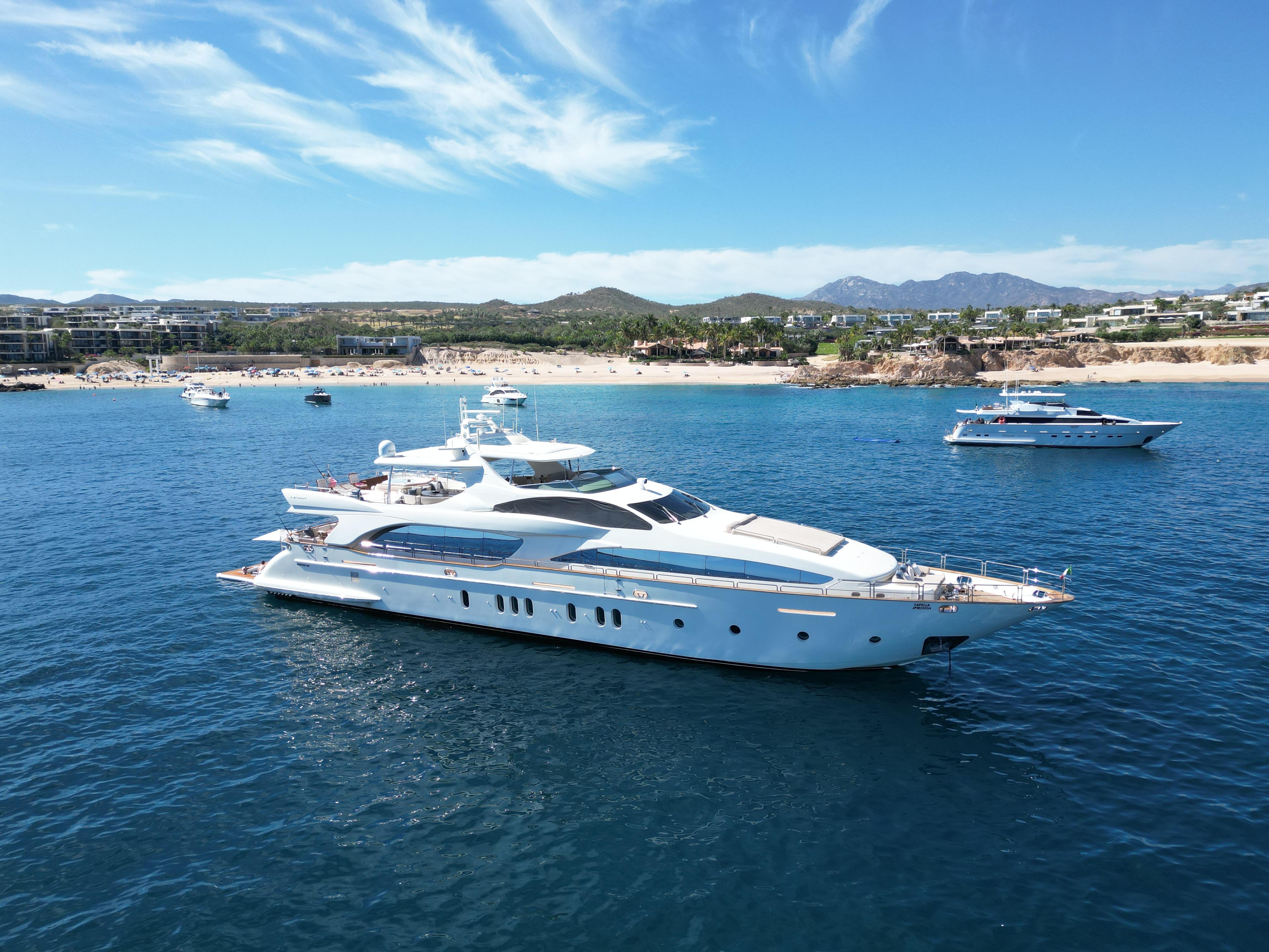 Yacht photography Cabo San Lucas — Capella 116ft luxury yacht in Los Cabos