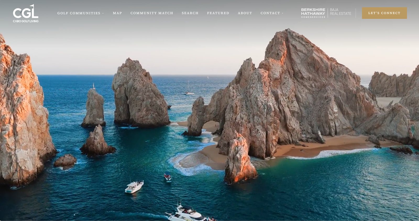 Cabo Golf Living website, MLS search page